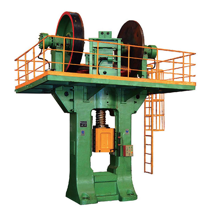 Why is double disc friction press chosen for large industrial lines?
